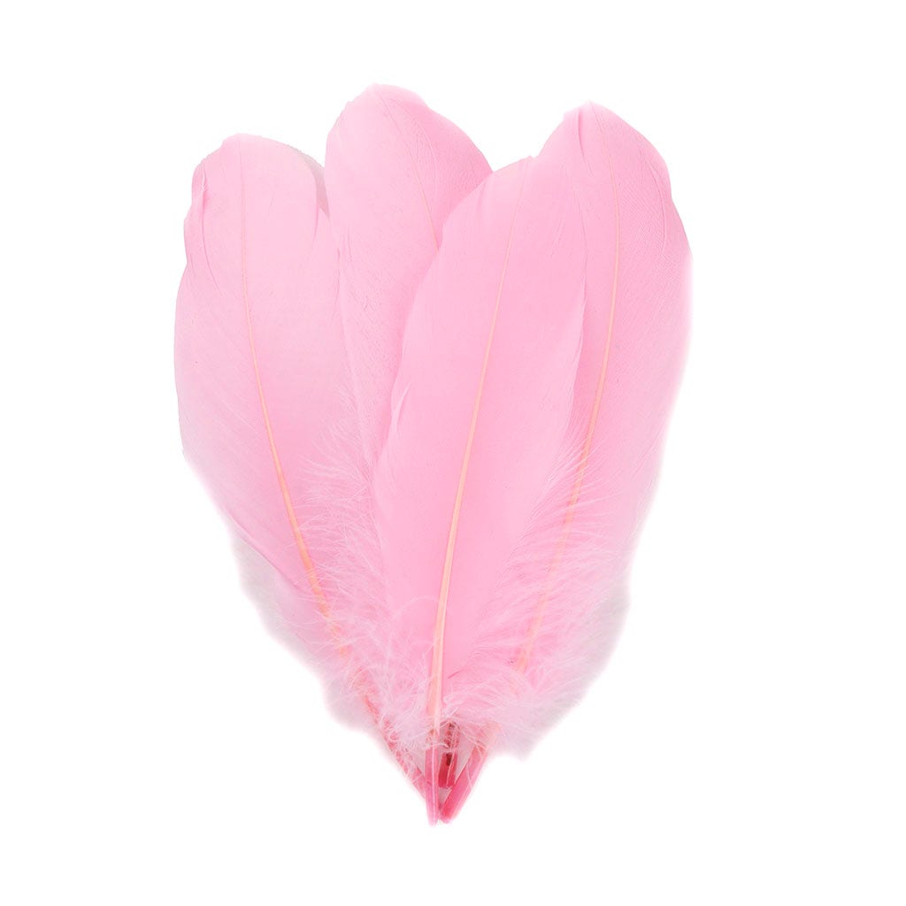 Bulk Goose Pallet Feathers 6-8 Inch - 1/4 LB - Candy Pink