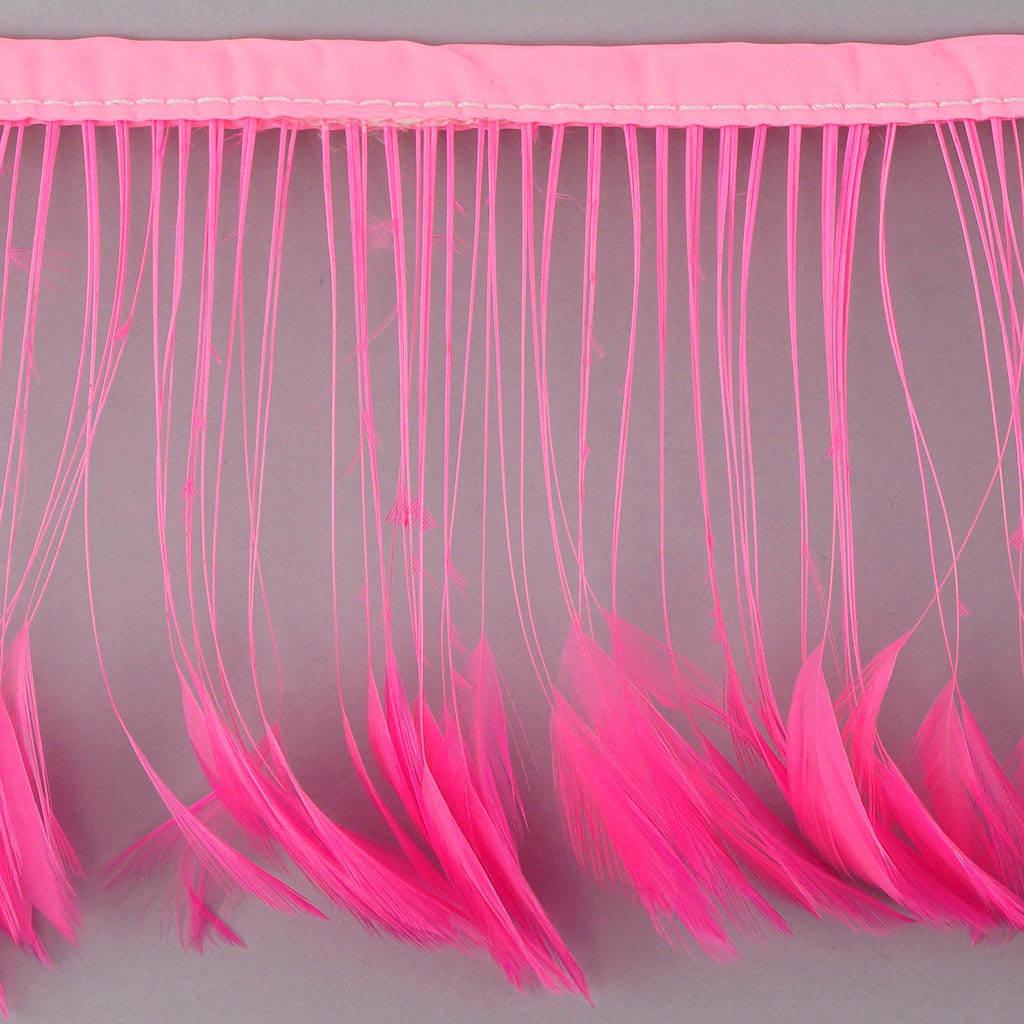 Stripped Hackle Feather Fringe - Pink Orient