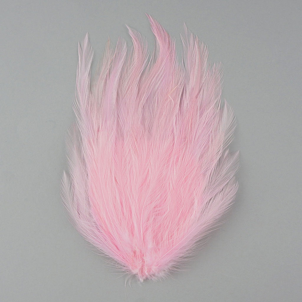 Feather Hackle Pads Dyed - Candy Pink