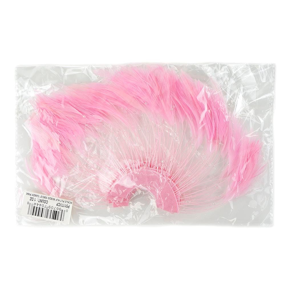 Feather Hackle Plates Solid Colors - Candy Pink