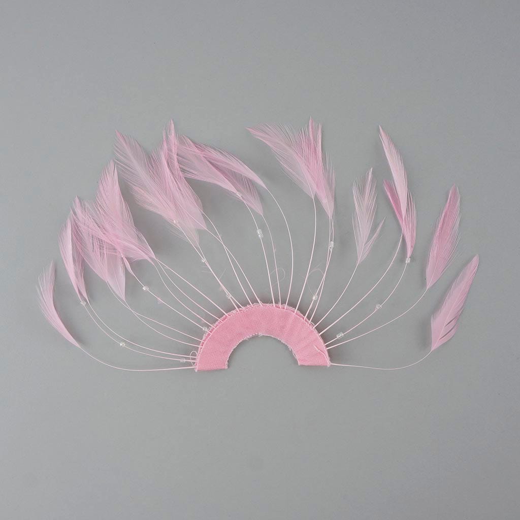 Feather Hackle Plates Solid Colors - Candy Pink
