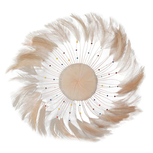 Feather Hackle Plates Solid Colors - Champagne