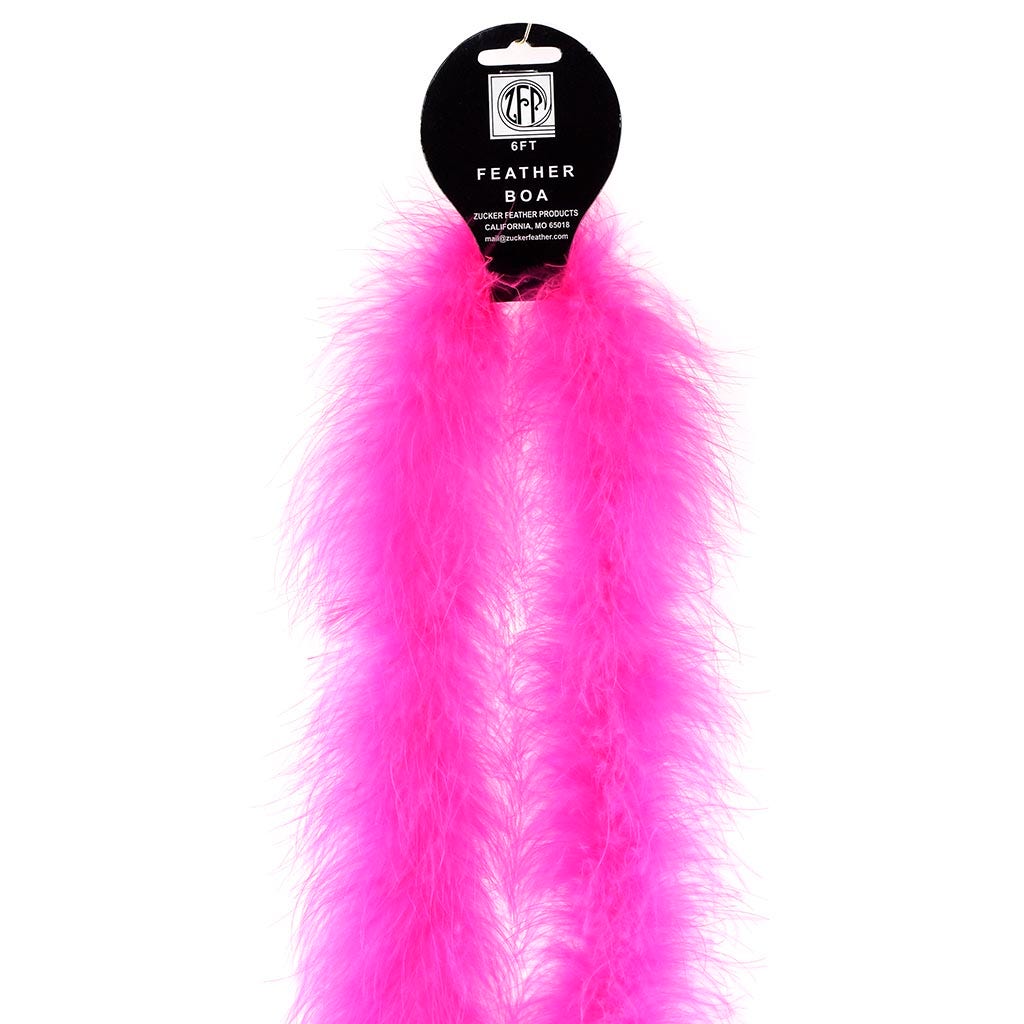 Full Marabou Feather Boa - Pink Orient