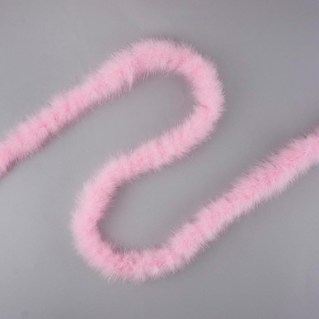 Thin Marabou Feather Boa - Candy Pink