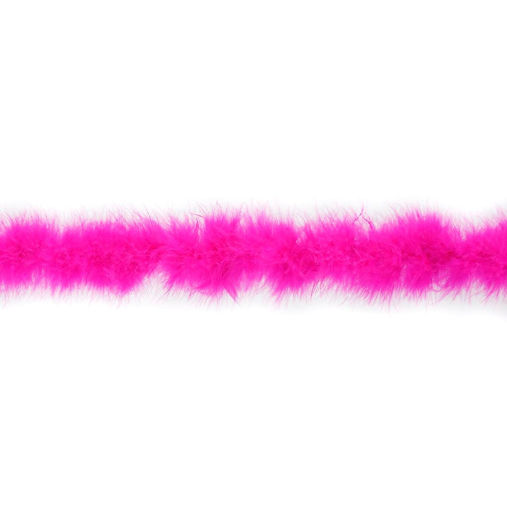 Thin Marabou Feather Boa - Shocking Pink