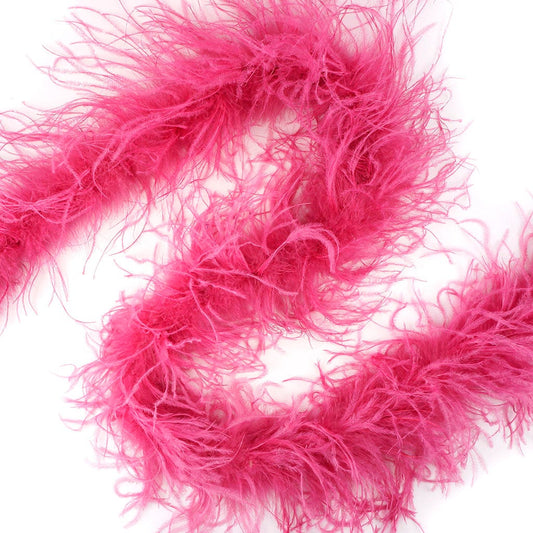 Raspberry Pink 2 Ply Ostrich Feather Boa