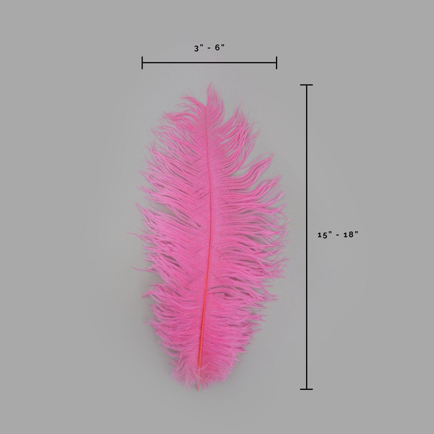 Ostrich Feathers-Narrow Drabs - Pink Orient