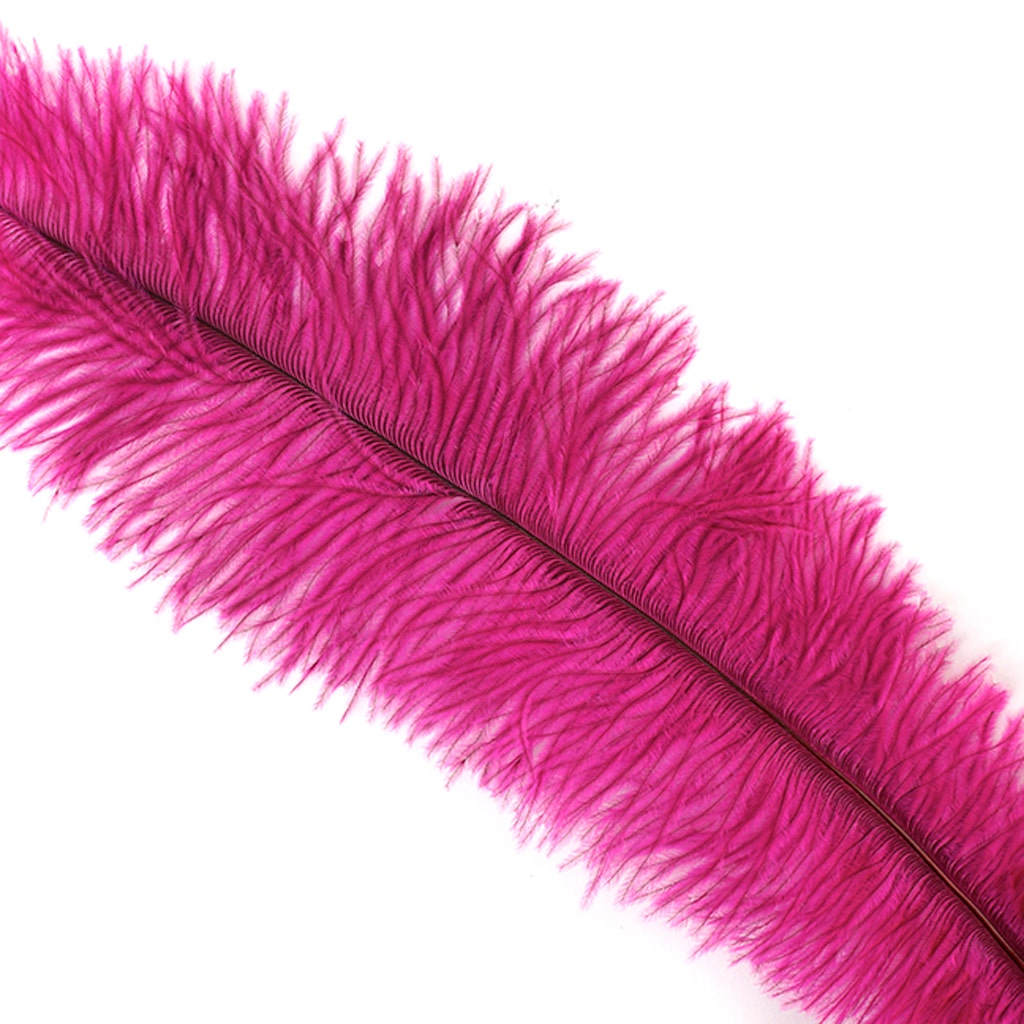 Ostrich Feathers-Floss - Shocking Pink