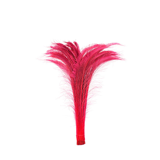 Peacock Swords Bleached Dyed - Shocking Pink