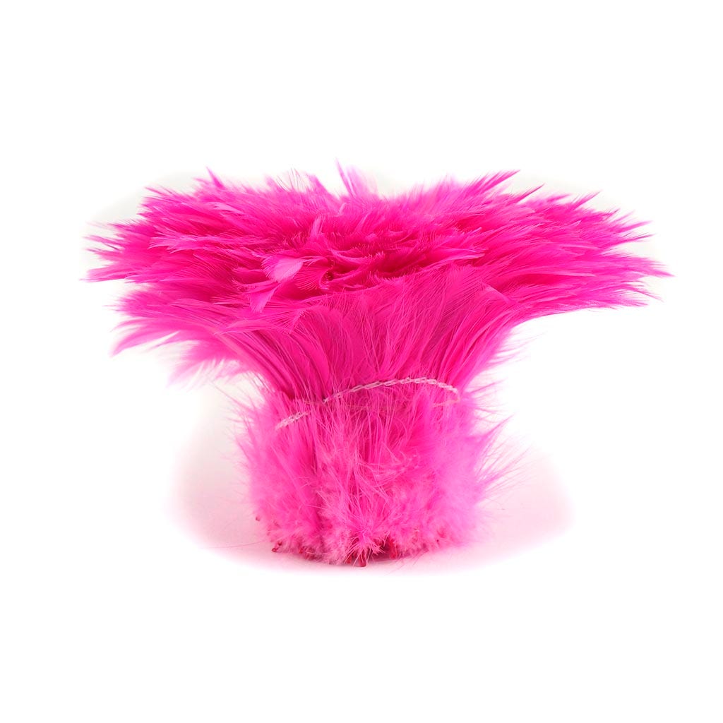 Rooster Hackle-White-Dyed - Pink Orient