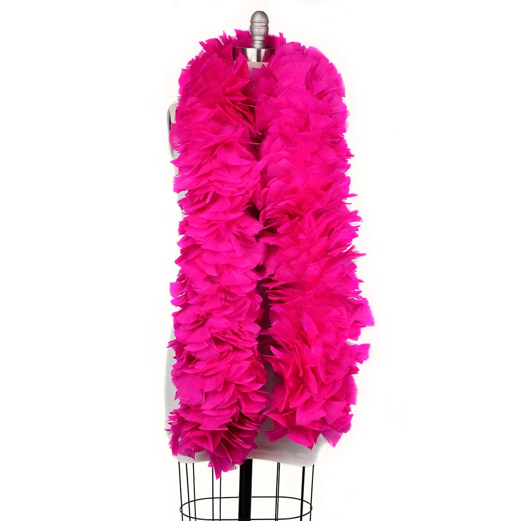 Turkey Feather Boa 6-8" - Shocking Pink