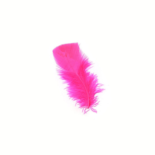Loose Turkey Plumage Feathers - 1/4 lb - Pink Orient