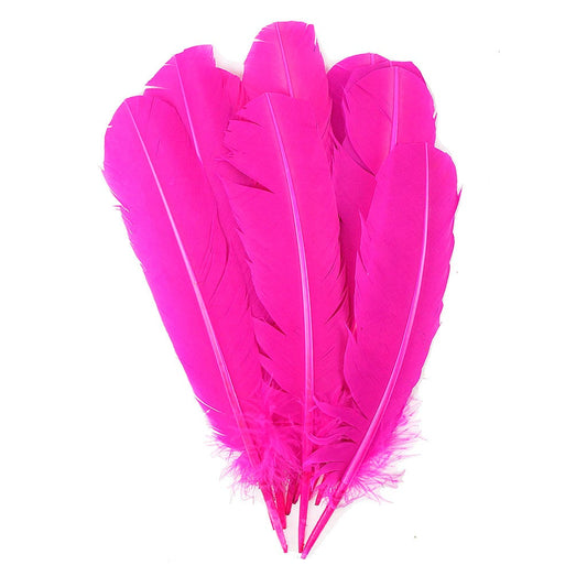 Turkey Quills Selected - Shocking Pink