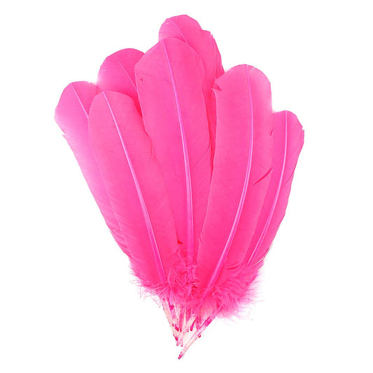 Turkey Quills by Pound - Left Wing - Pink Orient