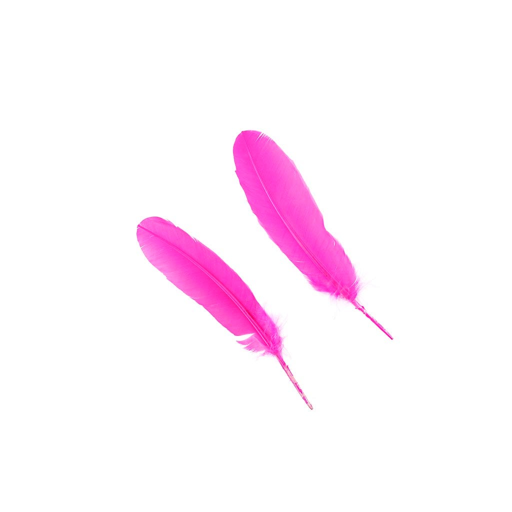 Turkey Quills by Pound - Right Wing - Shocking Pink