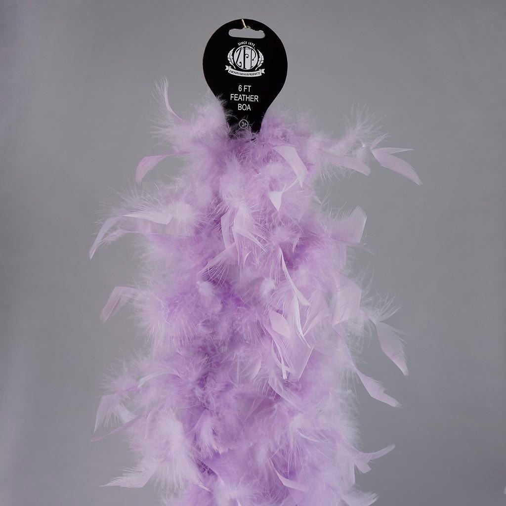 Zucker Light Weight Chandelle Feather Boas Solid Colors - Dusty Blue