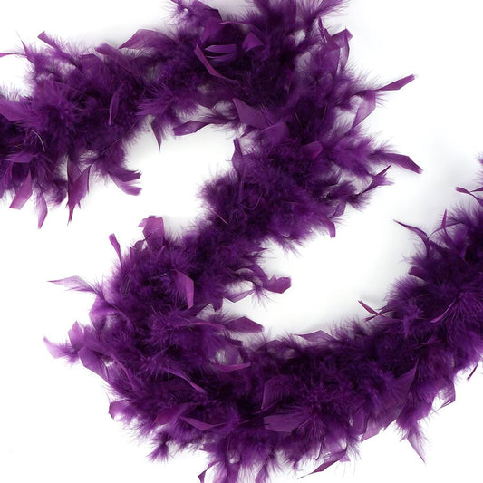 Purple Fluff Marabo Craft Feathers 10.5 Grams