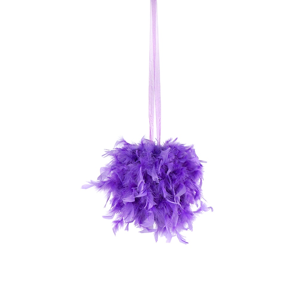 Chandelle Feather Pom Poms - Lavender