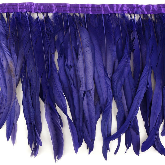 Bleach Dyed Coque Tail Fringe - 12-14" - Regal
