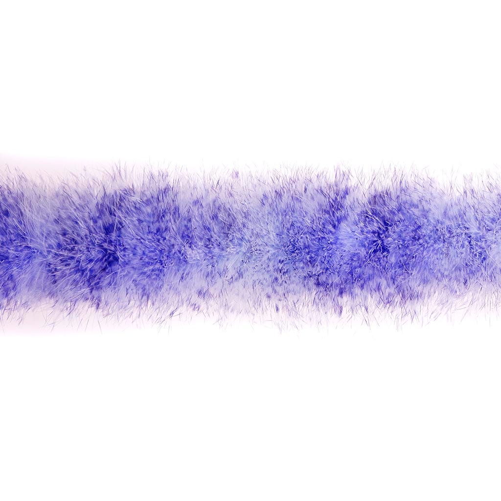 Extra Thick Stenciled Marabou Feather Boa - Violet/Regal