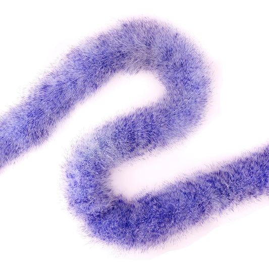 Extra Thick Stenciled Marabou Feather Boa - Violet/Regal