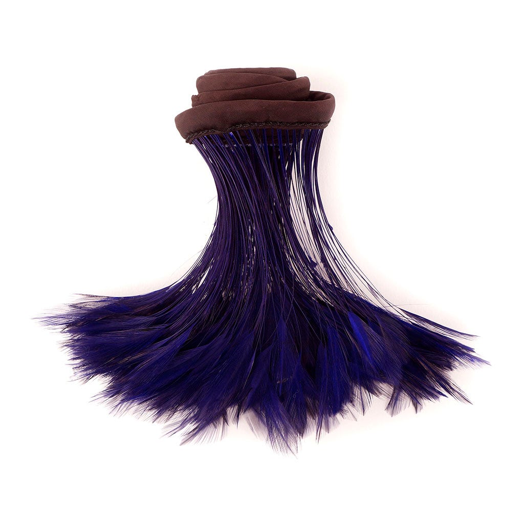 Stripped Hackle Feather Fringe - Regal