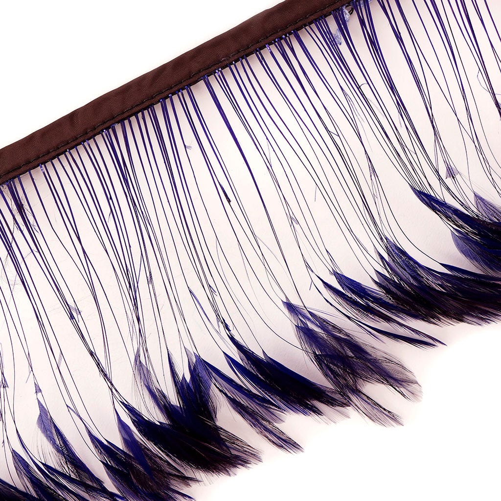 Stripped Hackle Feather Fringe - Regal