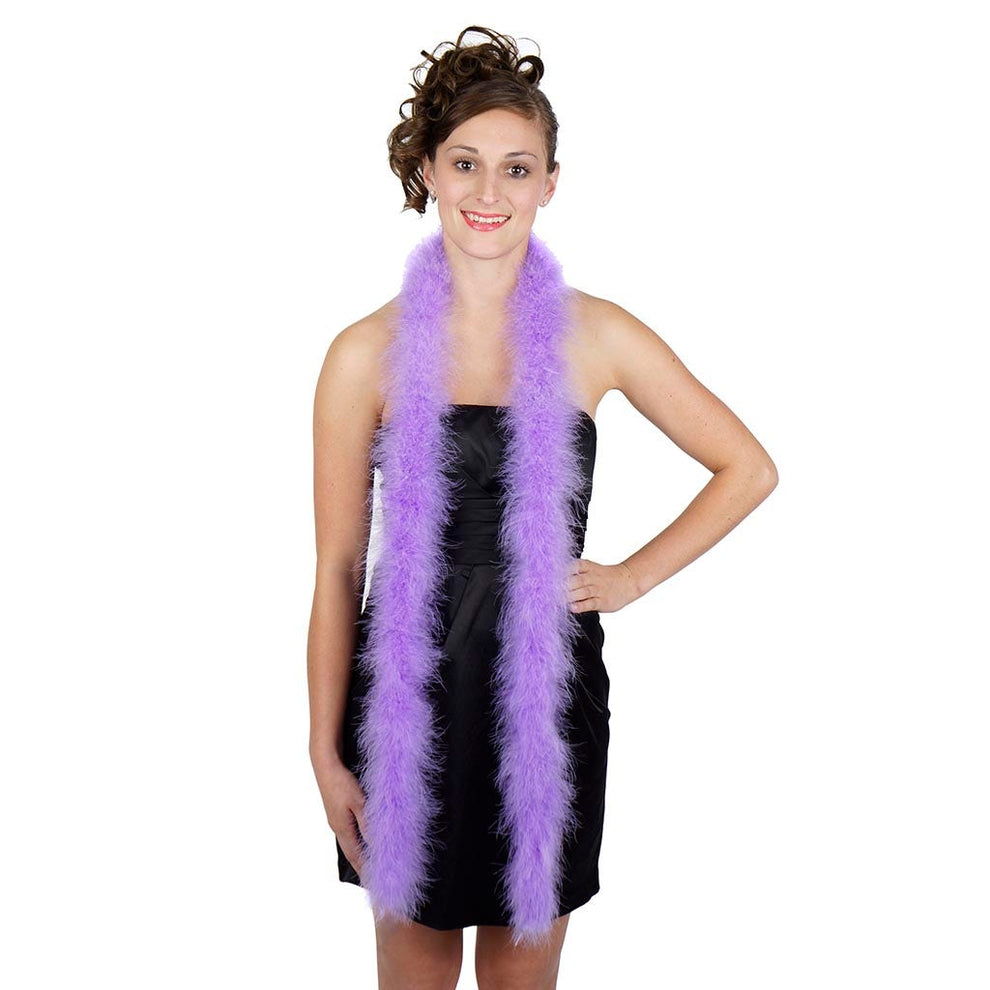 Lavender Marabou Feather Boa For Sale | Heavy Weight Solid Color Boa ...