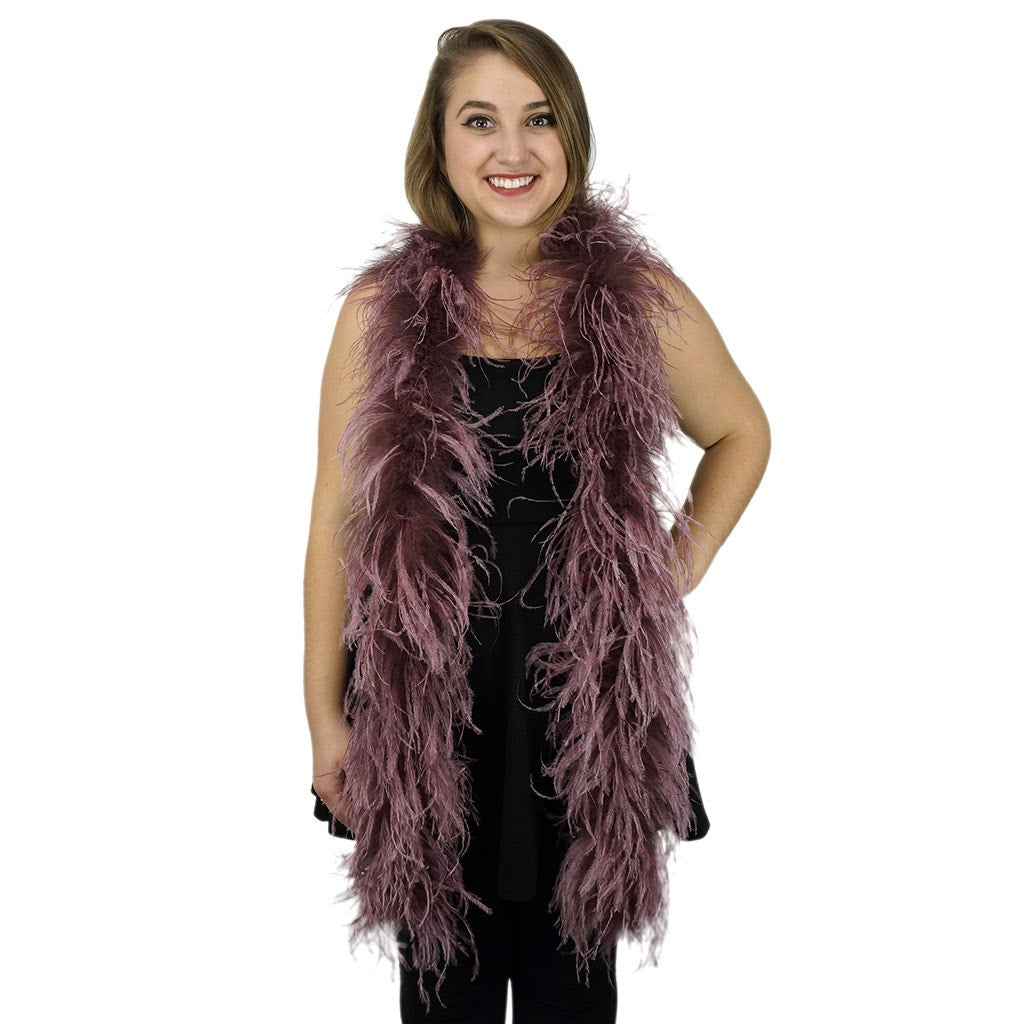 Two Ply Ostrich Feather Boa - Amethyst