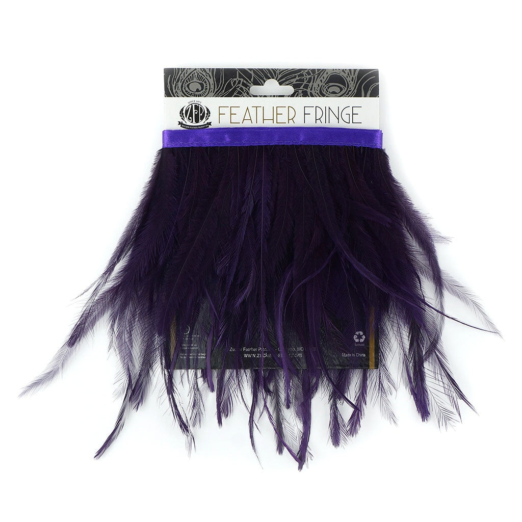 Emu Feather Fringe 1yd Grape