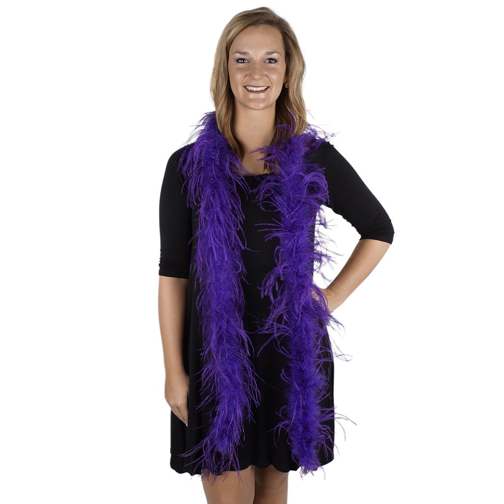 One Ply Ostrich Feather Boa - Regal