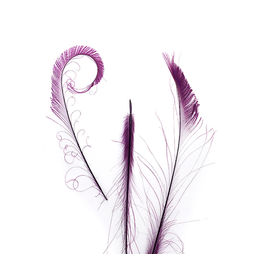 Peacock Swords Bleach Dyed - Purple
