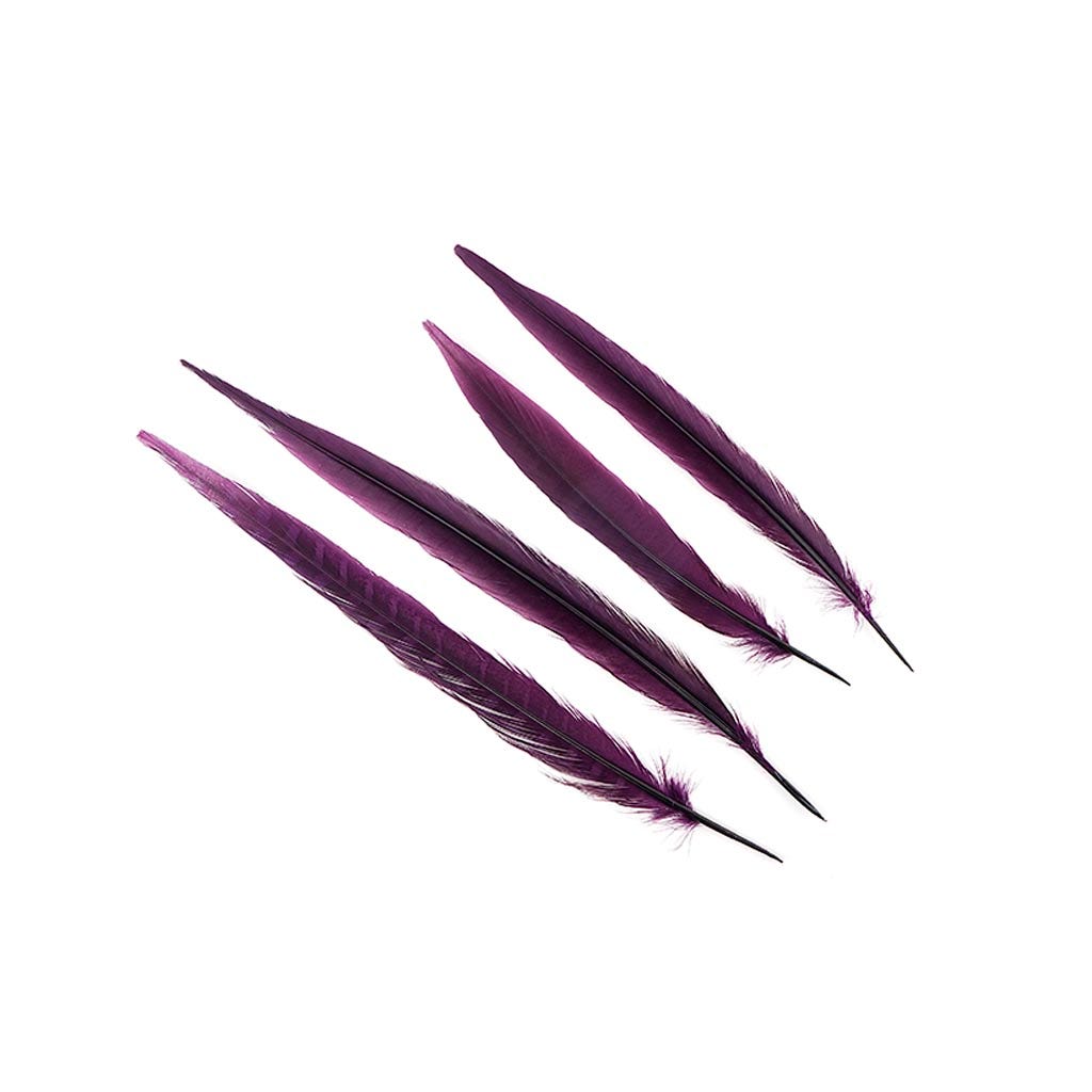 Pheasant Tails Assorted Bleached - Purple