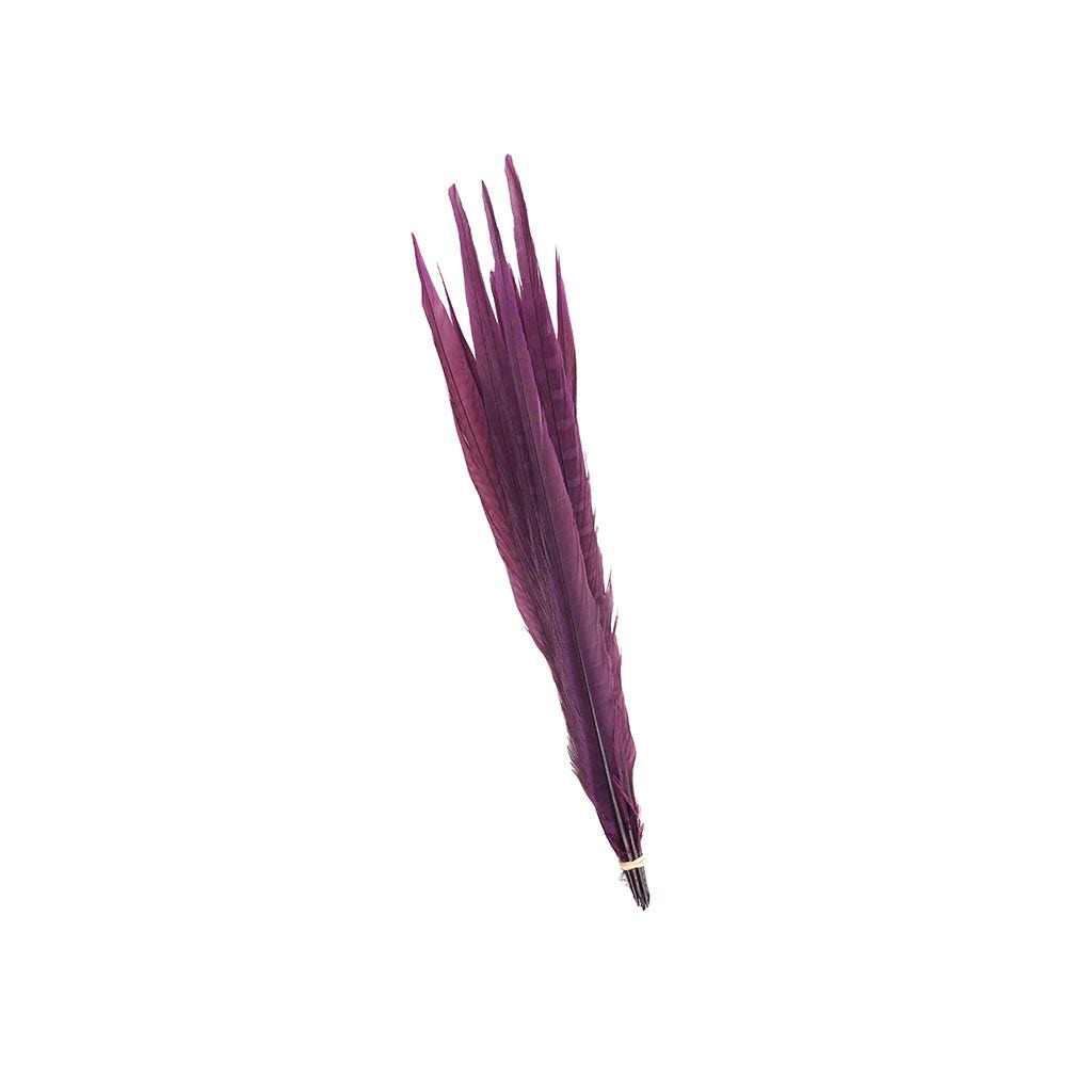 Pheasant Tails Assorted Bleached - Purple