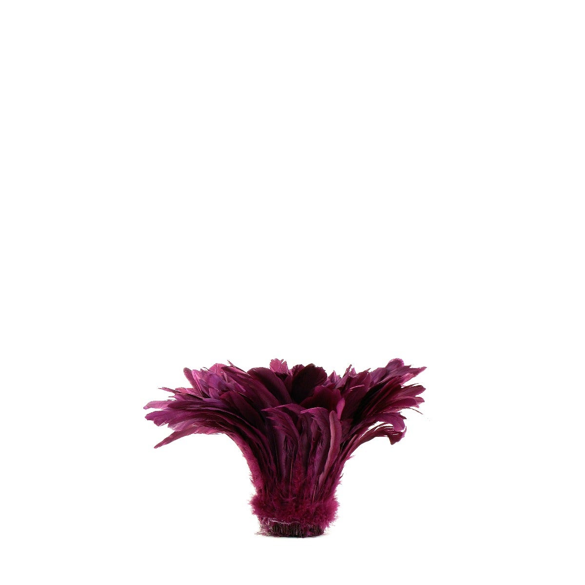 ROOSTER COQUE TAILS FEATHERS BLEACH DYED 7-10” - 1/2 Yard ( 18" ) - Purple