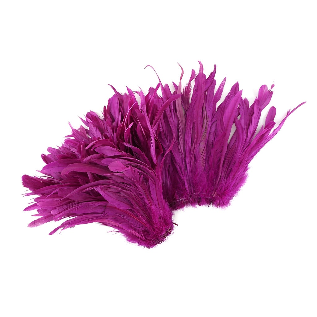 Rooster Coque Tails-Bleach-Dyed - Very Berry