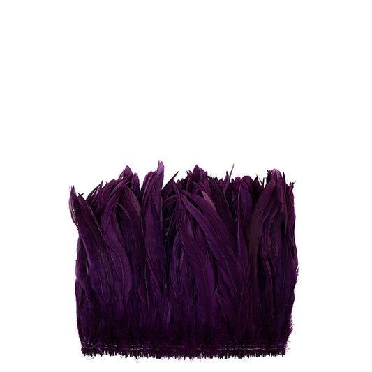 Rooster Coque Tails White-Dyed - Purple