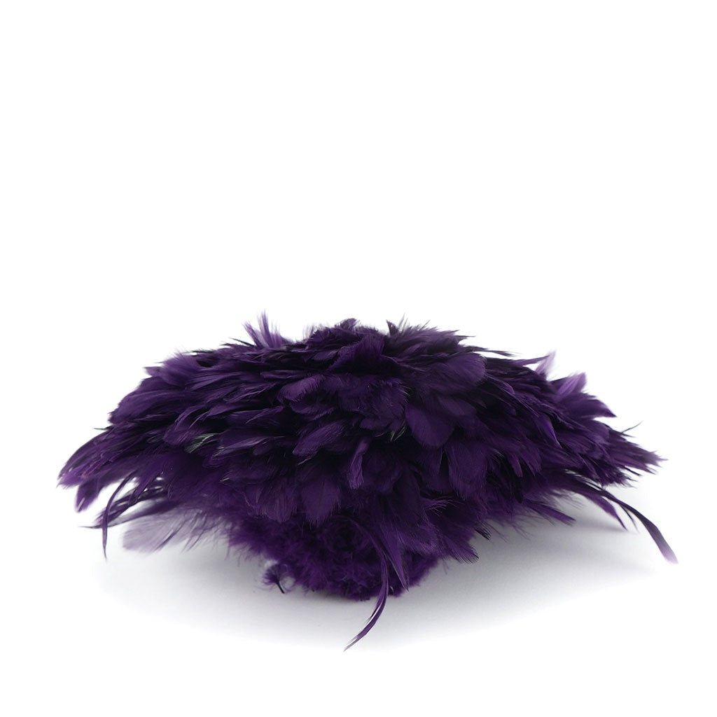 Rooster Schlappen-White-Dyed - Purple