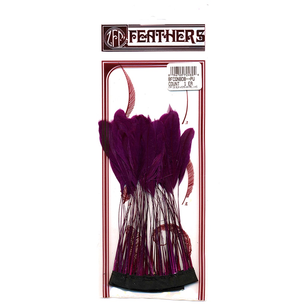 Stripped Bleached Coque Fringe - Purple
