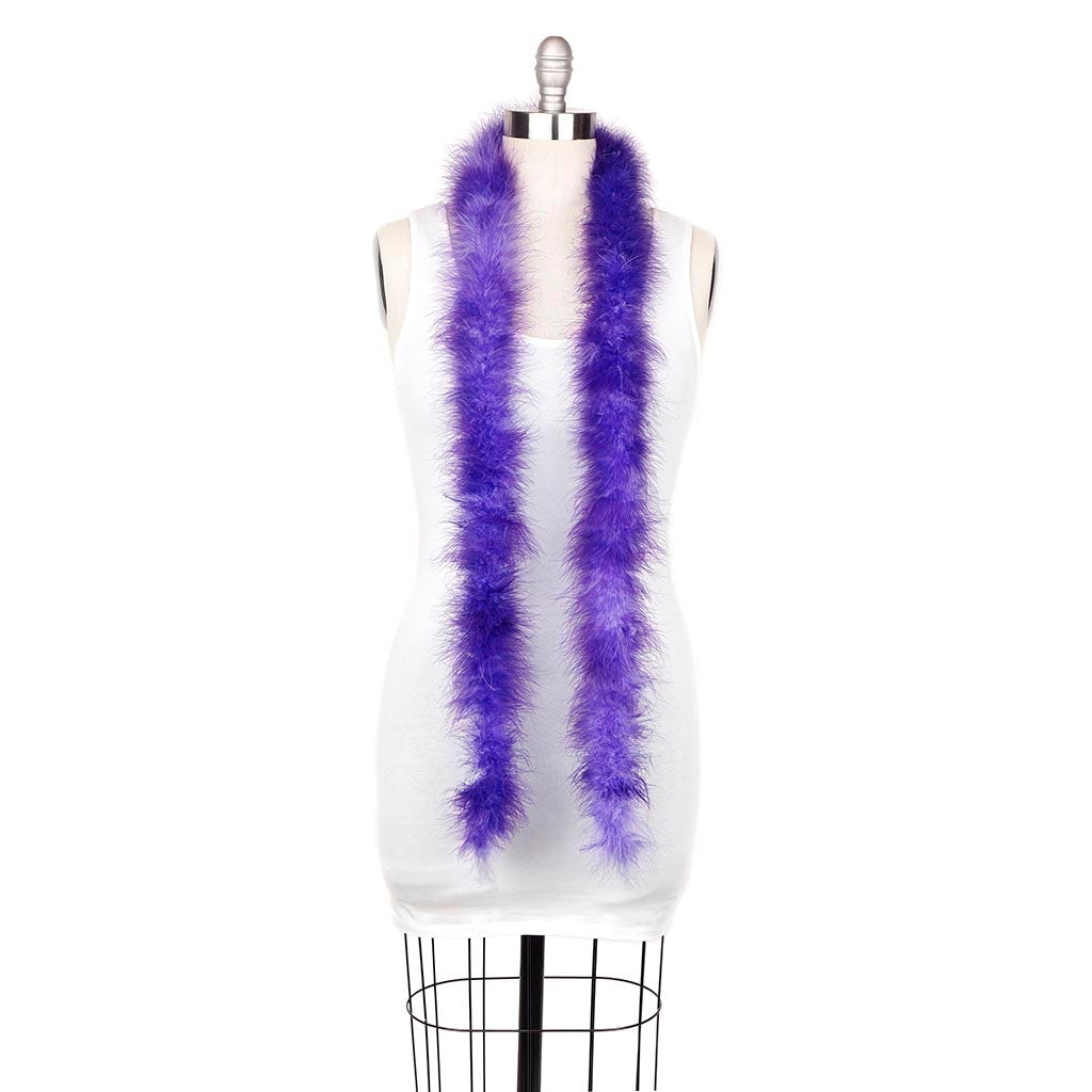 Marabou Feather Boa - Mediumweight - Tipped - Violet/Regal