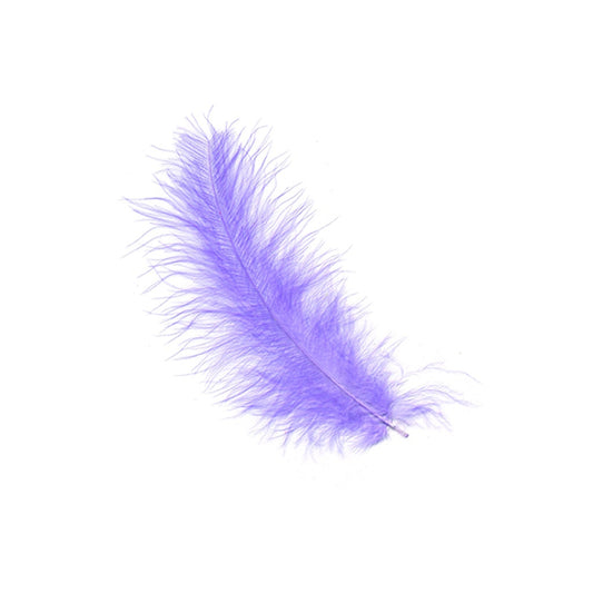 Loose Turkey Marabou Feathers 3-8" Dyed - Lavender
