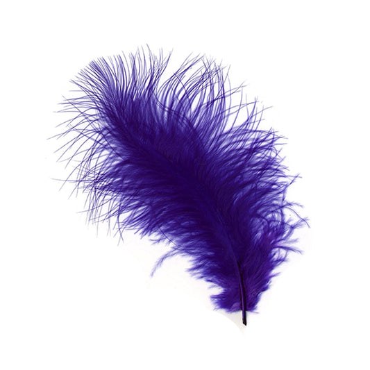 Loose Turkey Marabou Feathers 3-8" Dyed - Regal