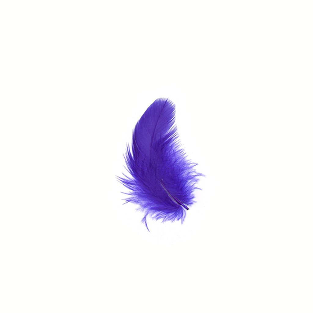 Loose Turkey Plumage Feathers 3-5" - Dark Lilac