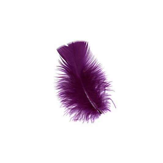 Loose Turkey Plumage Feathers - 1/4 lb - Purple