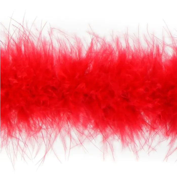 Marabou Feather Boa - Mediumweight - Red