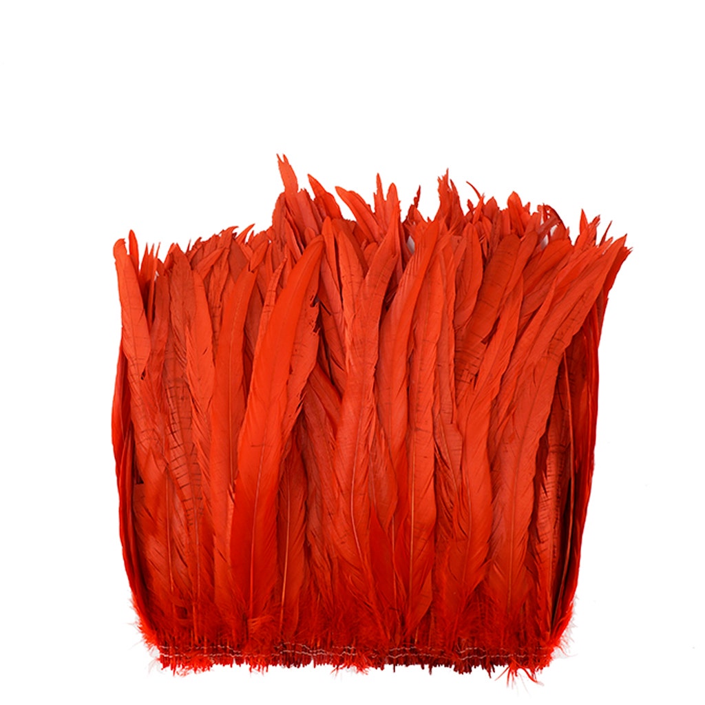Rooster Coque Tails-Bleach-Dyed - Red