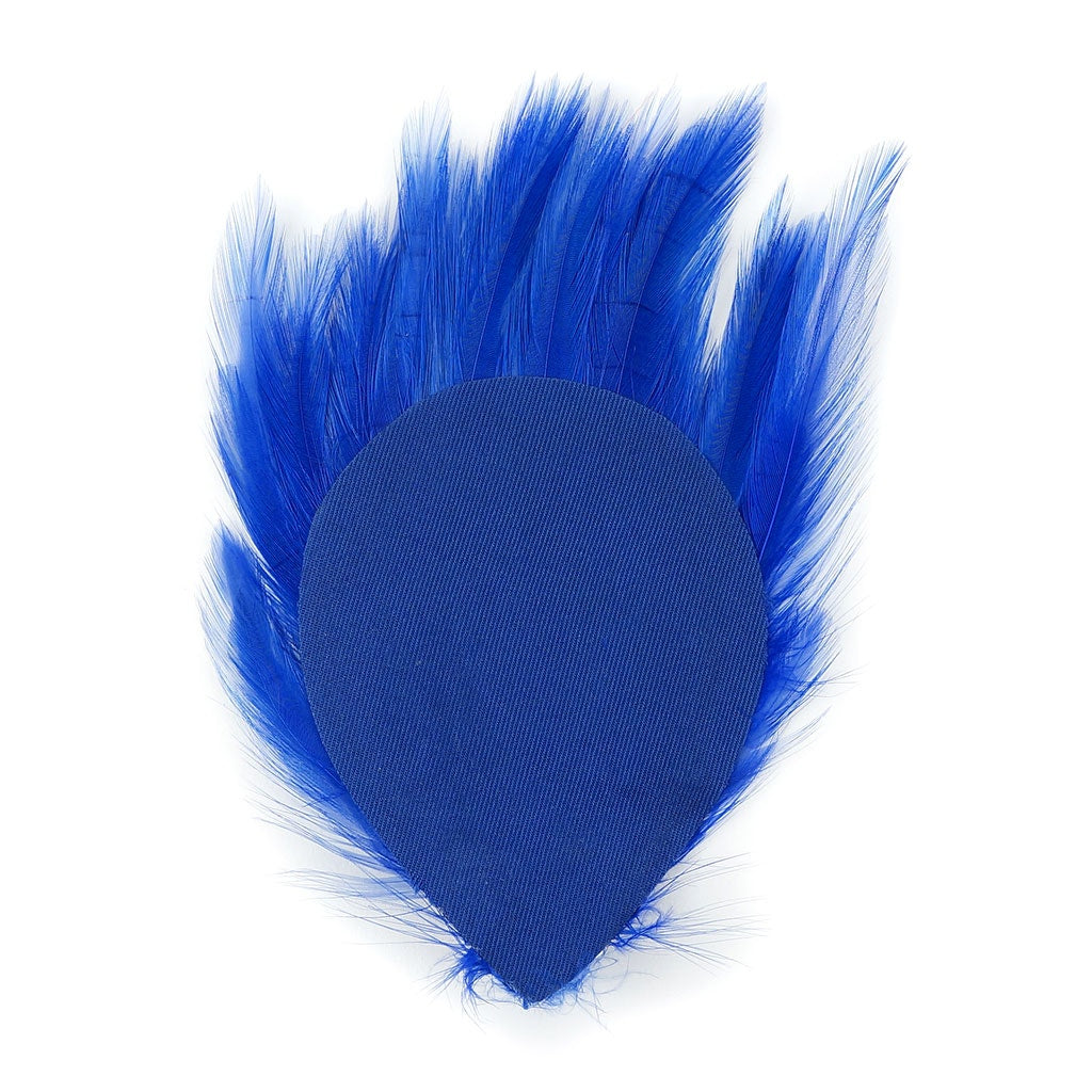 Feather Hackle Pads Dyed - Royal