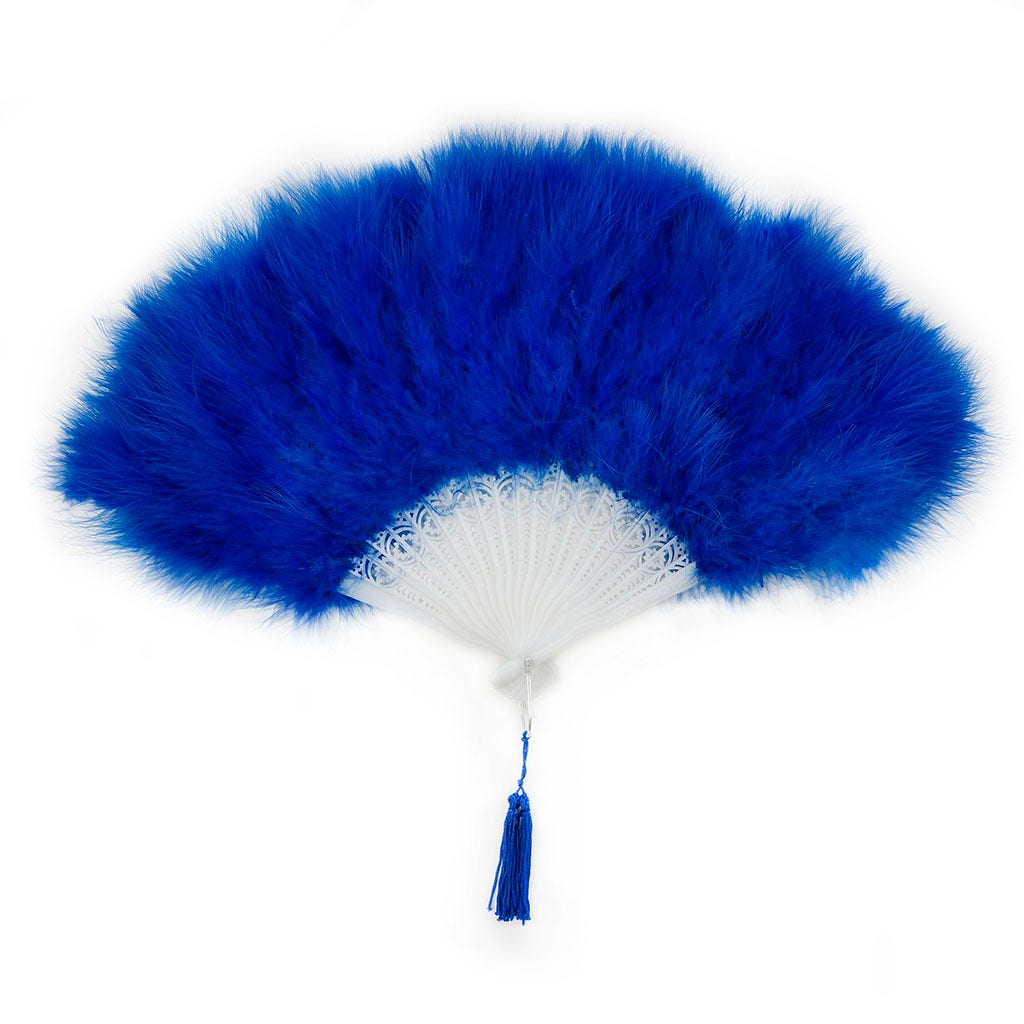 Marabou Feather Fan - Royal