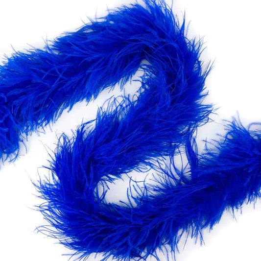 Royal Blue 2 Ply Ostrich Feather Boa