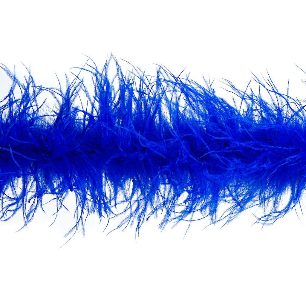 Royal Blue 2 Ply Ostrich Feather Boa